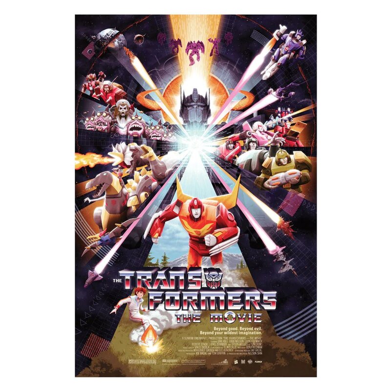 Original transformers best sale movie poster 1986